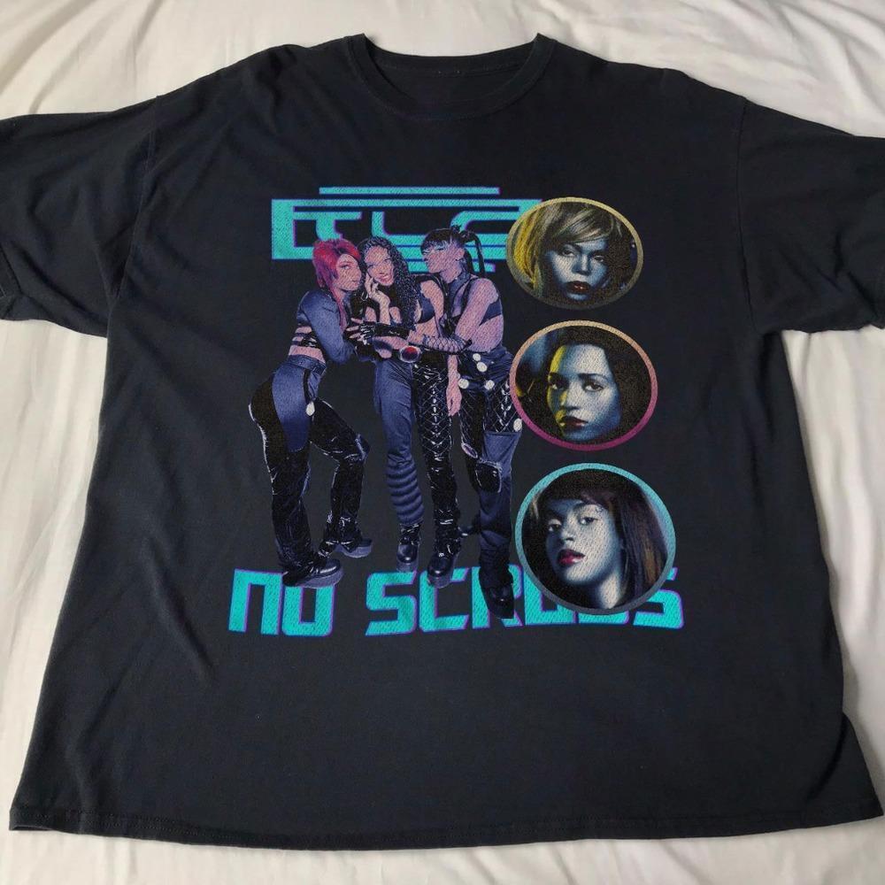 Tlc - No Scrubs - Unisex Black T-Shirt